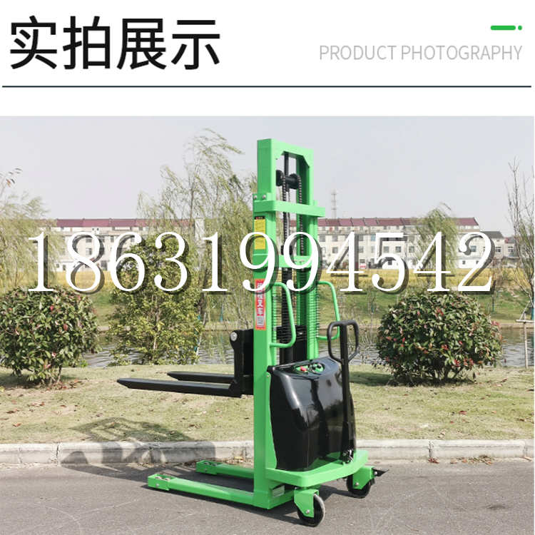 灵武市电动叉车堆高车液压铲车电瓶1吨2吨站驾步行式小型全自动叉车